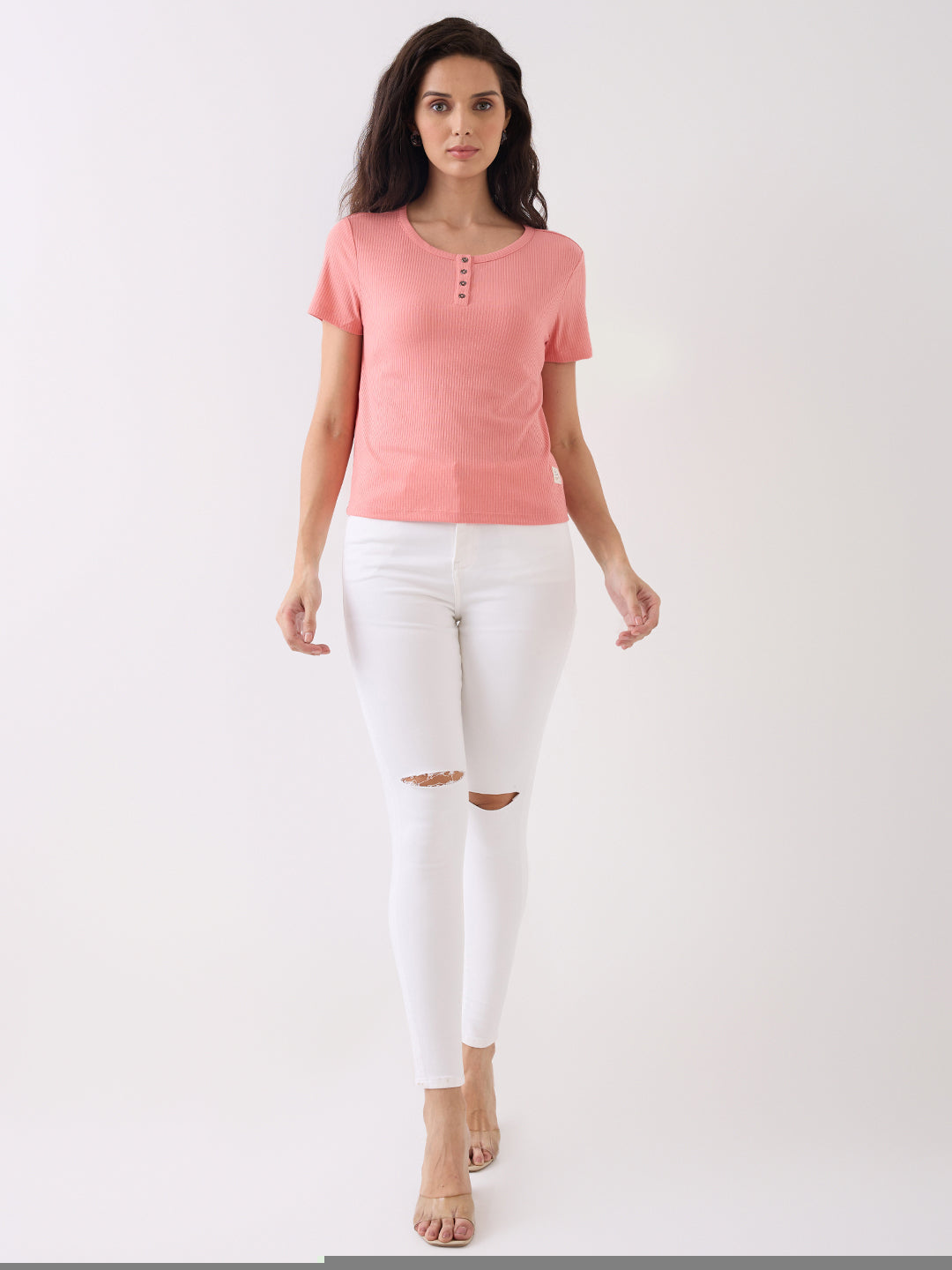 Spykar White High Rise Super Skinny Fit Casual Jeans For Women