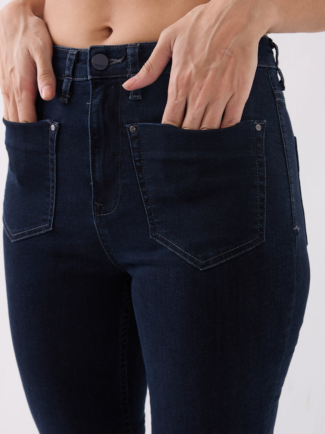 Spykar Blue High Rise Boot Cut Casual Jeans For Women