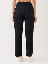 Women Bella Jeans Straight Fit Black High Rise