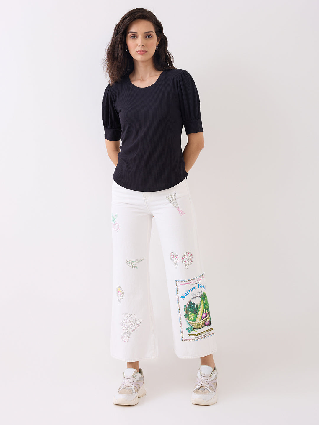 Spykar White High Rise Boot Cut Casual Jeans For Women