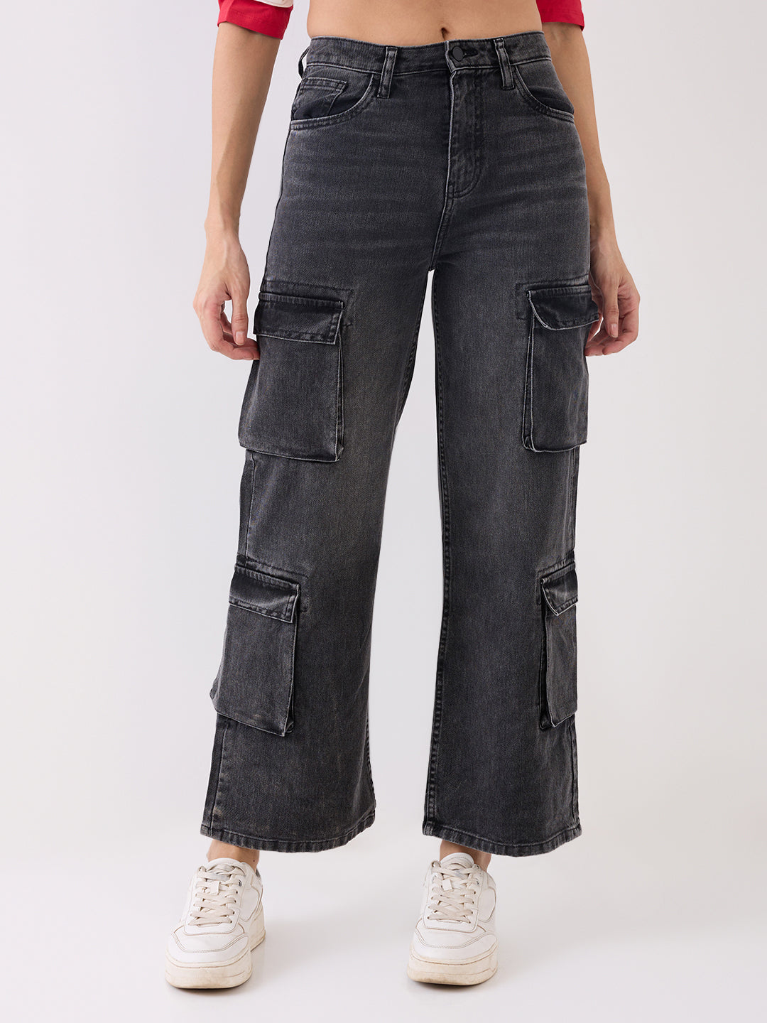 Spykar Black High Rise Boot Cut Casual Jeans For Women