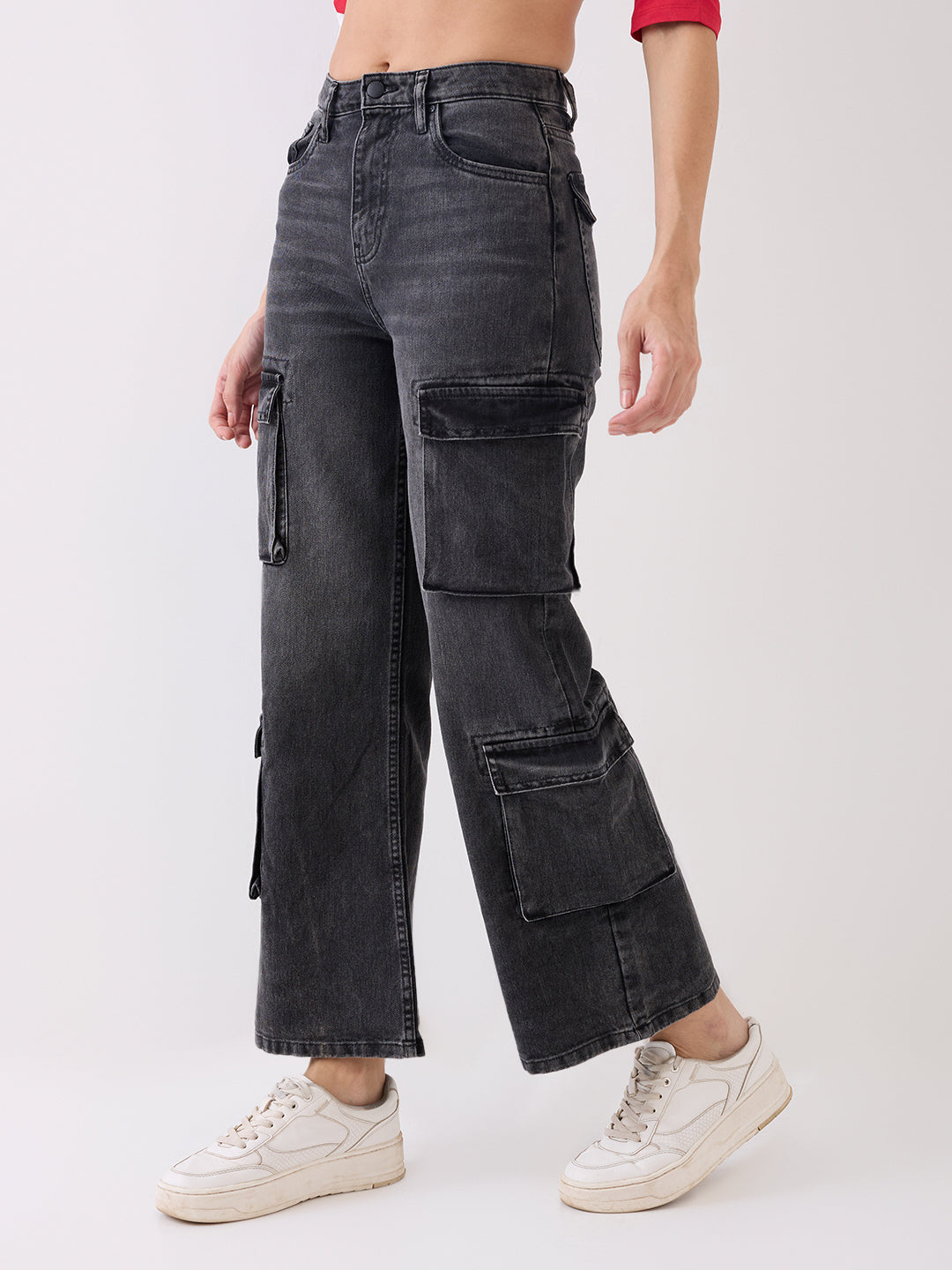 Spykar Black High Rise Boot Cut Casual Jeans For Women
