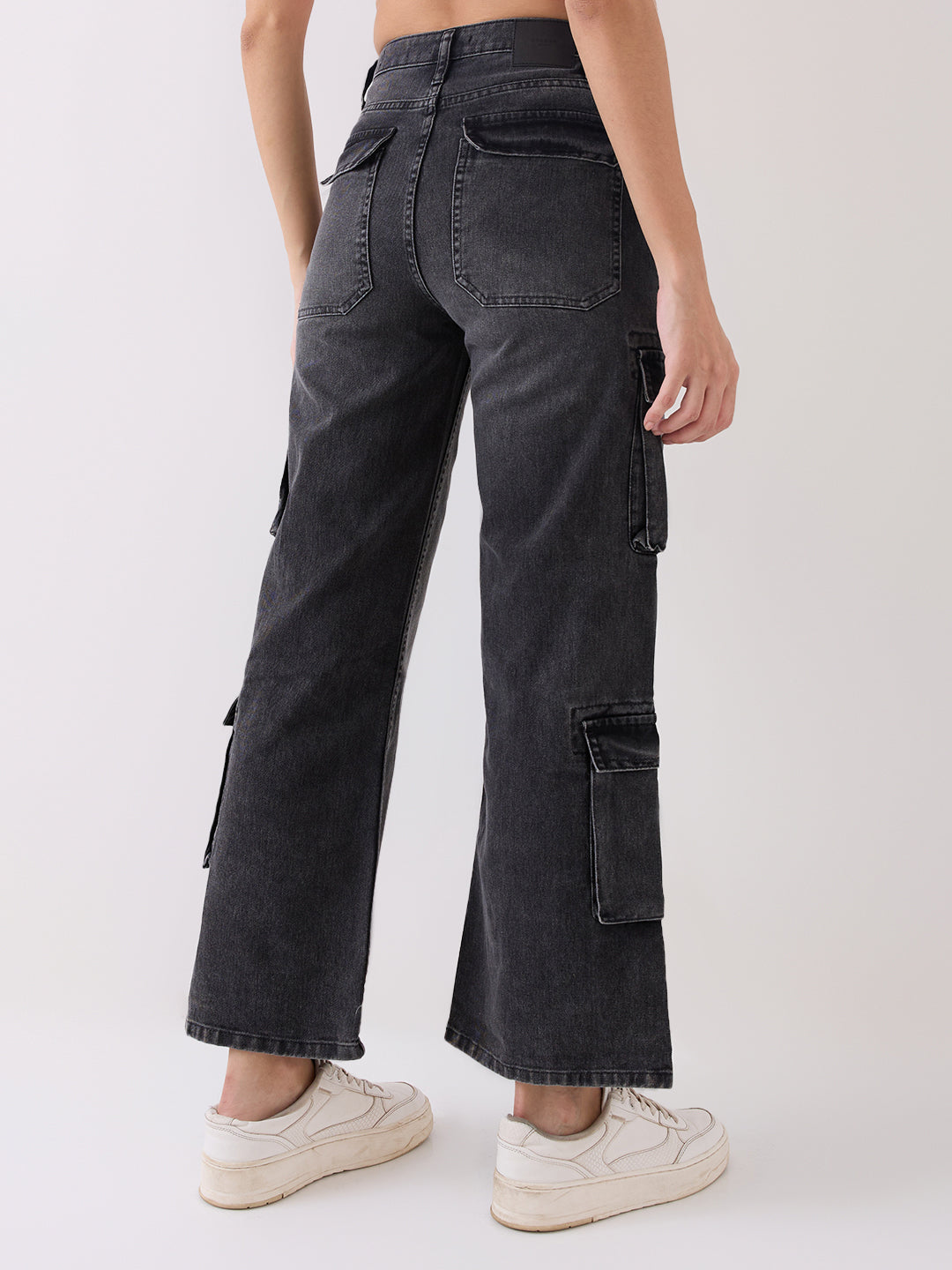 Spykar Black High Rise Boot Cut Casual Jeans For Women