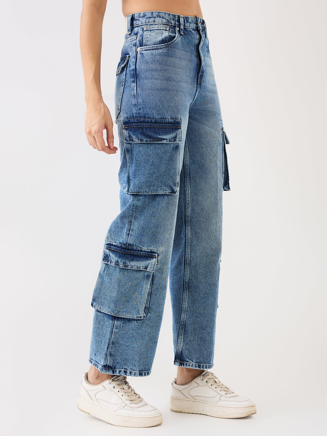Spykar Blue High Rise Boot Cut Casual Jeans For Women