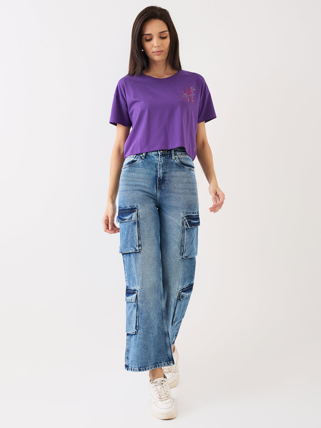 Spykar Blue High Rise Boot Cut Casual Jeans For Women