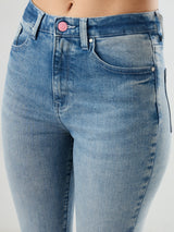 Women Elissa Jeans Boot Cut Fit Light Blue High Rise