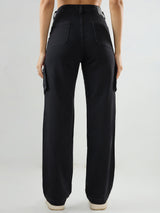 Women Bella Jeans Straight Fit Black High Rise