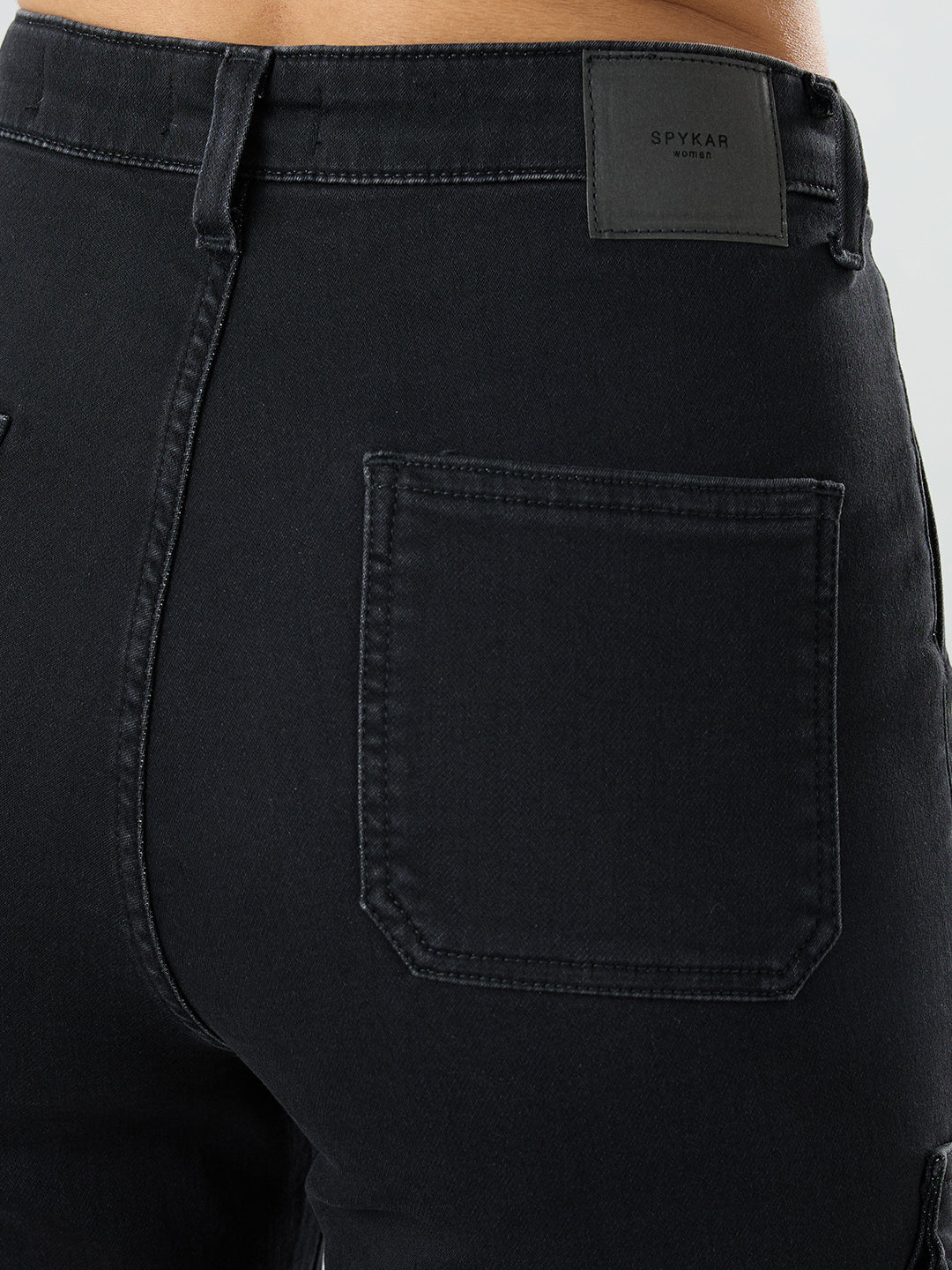 Women Bella Jeans Straight Fit Black High Rise