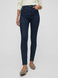 Women Alexa Jeans Super Skinny Fit Dark Blue High Rise