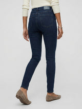 Women Alexa Jeans Super Skinny Fit Dark Blue High Rise