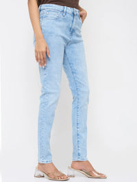 Women Alexa Jeans Super Skinny Fit Ice Blue High Rise
