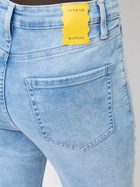 Women Alexa Jeans Super Skinny Fit Ice Blue High Rise