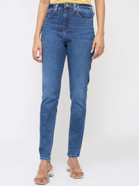Women Alexa Jeans Super Skinny Fit Mid Blue High Rise