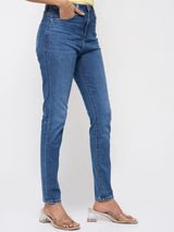 Women Alexa Jeans Super Skinny Fit Mid Blue High Rise