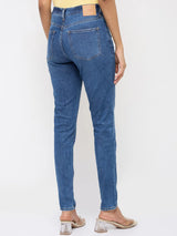 Women Alexa Jeans Super Skinny Fit Mid Blue High Rise