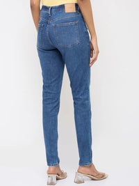 Women Alexa Jeans Super Skinny Fit Mid Blue High Rise