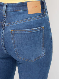Women Alexa Jeans Super Skinny Fit Mid Blue High Rise