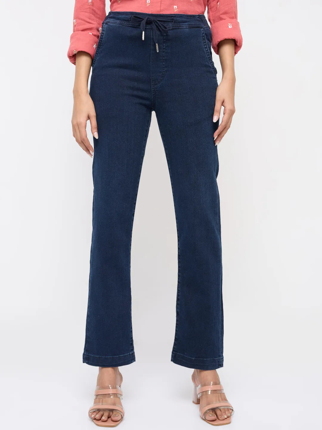 Women Emma Jeans Slim Fit Black Mid Rise