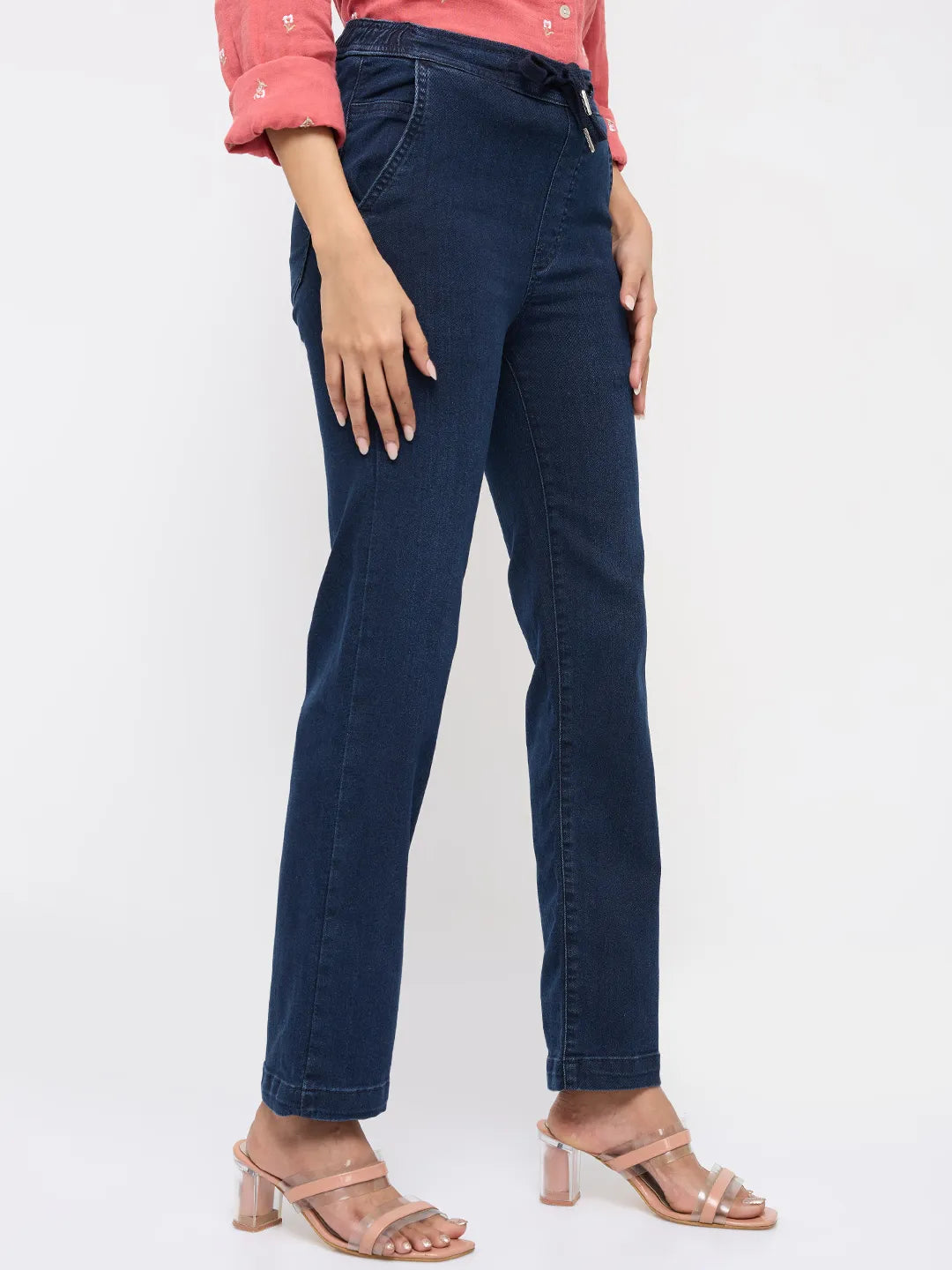 Women Emma Jeans Slim Fit Black Mid Rise