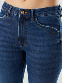 Women Emma Jeans Slim Fit Dark Blue Mid Rise