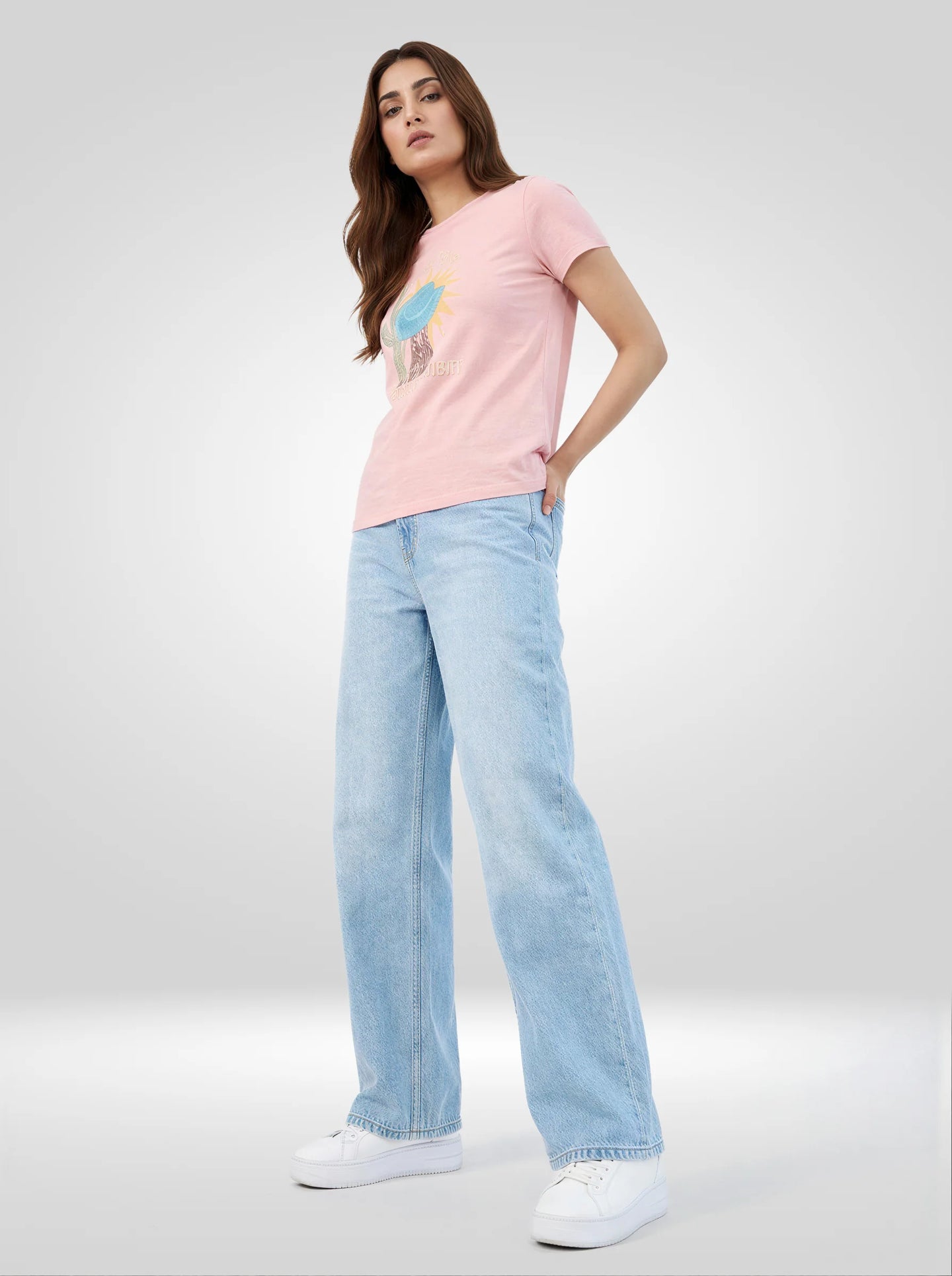 Women Jeans Slim Fit Dark Blue Mid Rise