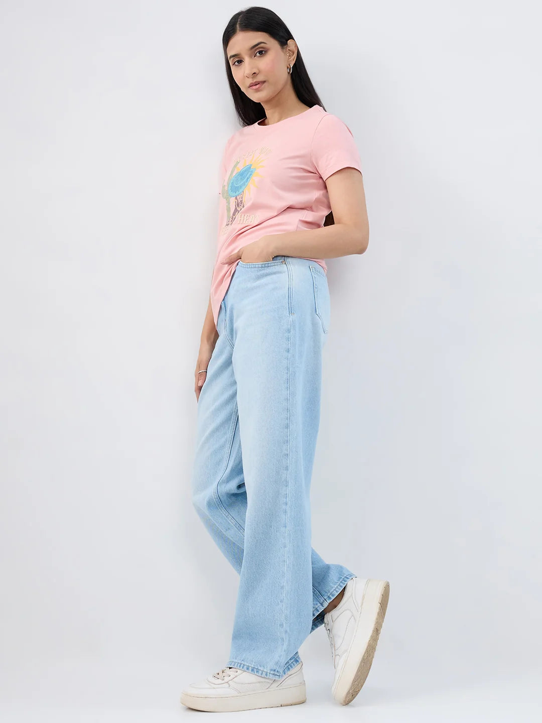 Women Emma Jeans Slim Fit Dark Blue Mid Rise