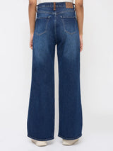 Women Bella-Wide Jeans Wide Leg Dark Blue High Rise