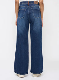 Women Bella-Wide Jeans Wide Leg Dark Blue High Rise