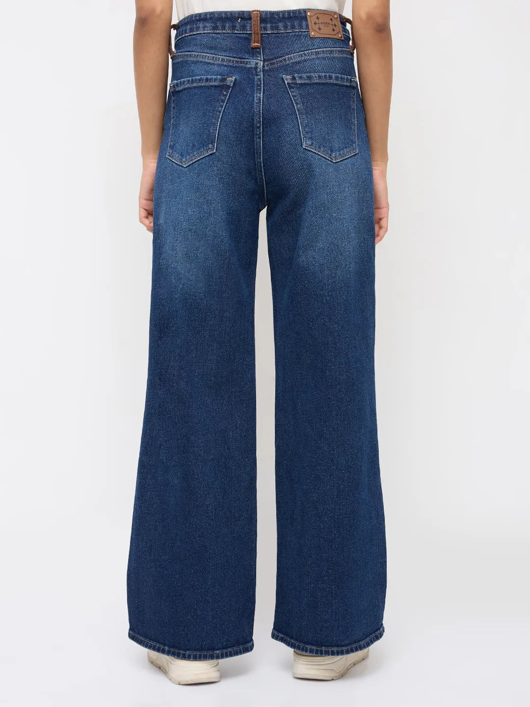 Women Bella-Wide Jeans Wide Leg Dark Blue High Rise
