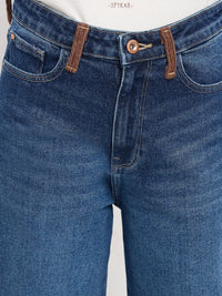 Women Bella-Wide Jeans Wide Leg Dark Blue High Rise
