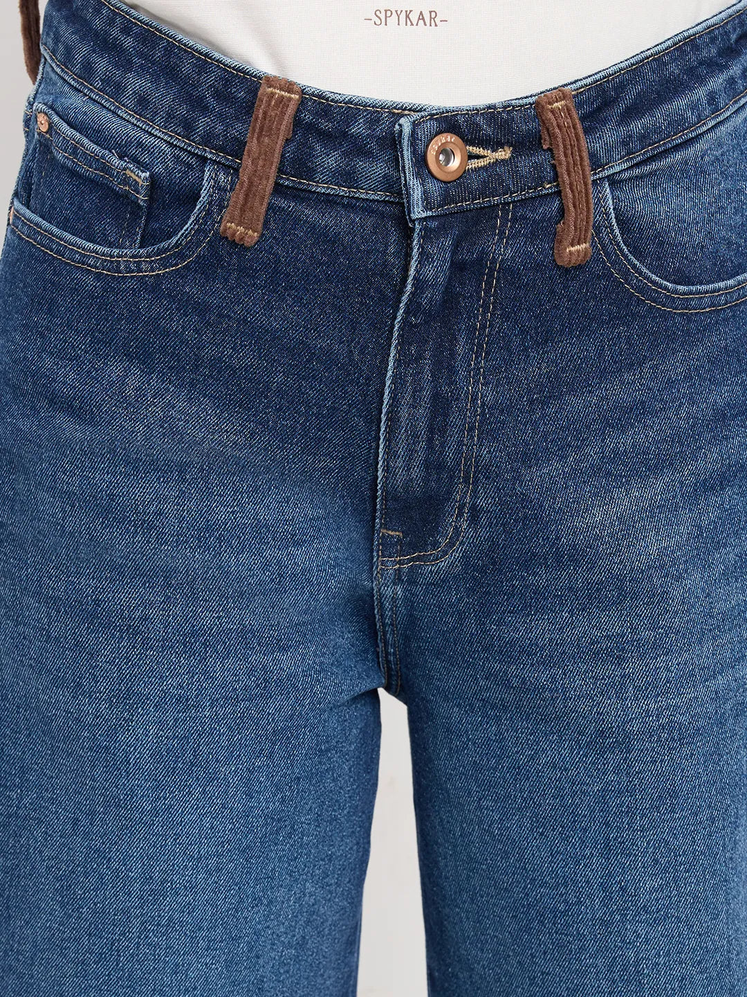 Women Bella-Wide Jeans Wide Leg Dark Blue High Rise