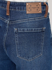 Women Bella-Wide Jeans Wide Leg Dark Blue High Rise