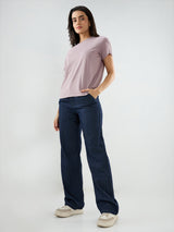 Women Bella Jeans Straight Fit Dark Blue High Rise