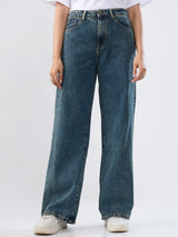 Women Bella-Wide Jeans Wide Leg Blue High Rise