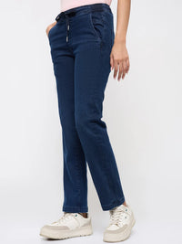 Women Emma Jeans Slim Fit Mid Blue Mid Rise
