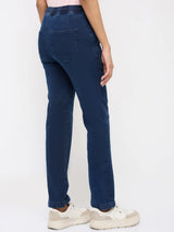 Women Emma Jeans Slim Fit Mid Blue Mid Rise