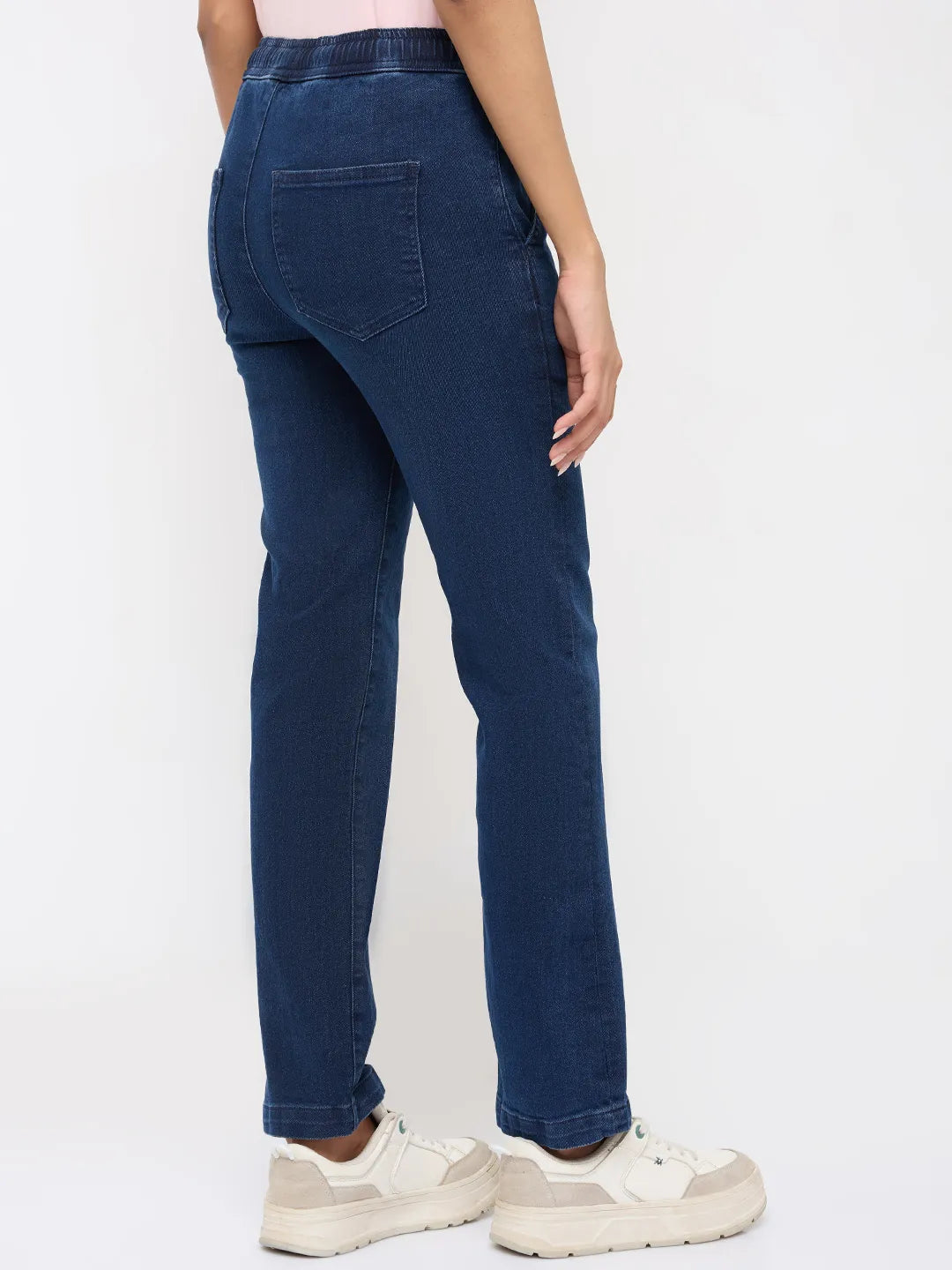 Women Emma Jeans Slim Fit Mid Blue Mid Rise