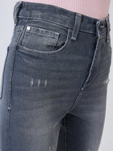 Women Alexa Jeans Super Skinny Fit Grey High Rise