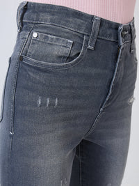 Women Alexa Jeans Super Skinny Fit Grey High Rise