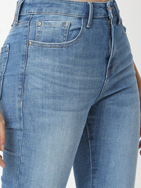 Women Jeans Skinny Fit Light Blue High Rise