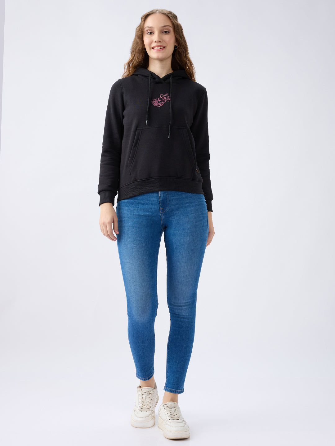 Spykar Mid Blue High Rise Super Skinny Fit Casual Jeans For Women