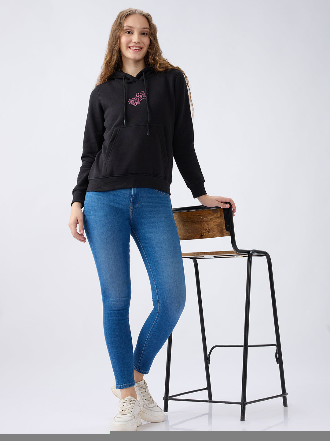 Spykar Mid Blue High Rise Super Skinny Fit Casual Jeans For Women