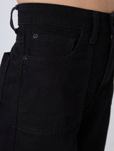 Women Bella Jeans Straight Fit Black High Rise