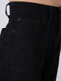 Women Bella Jeans Straight Fit Black High Rise
