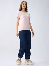 Women Jeans Loose Fit Dark Indigo High Rise