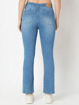 Women Elissa Jeans Boot Cut Fit Light Blue High Rise