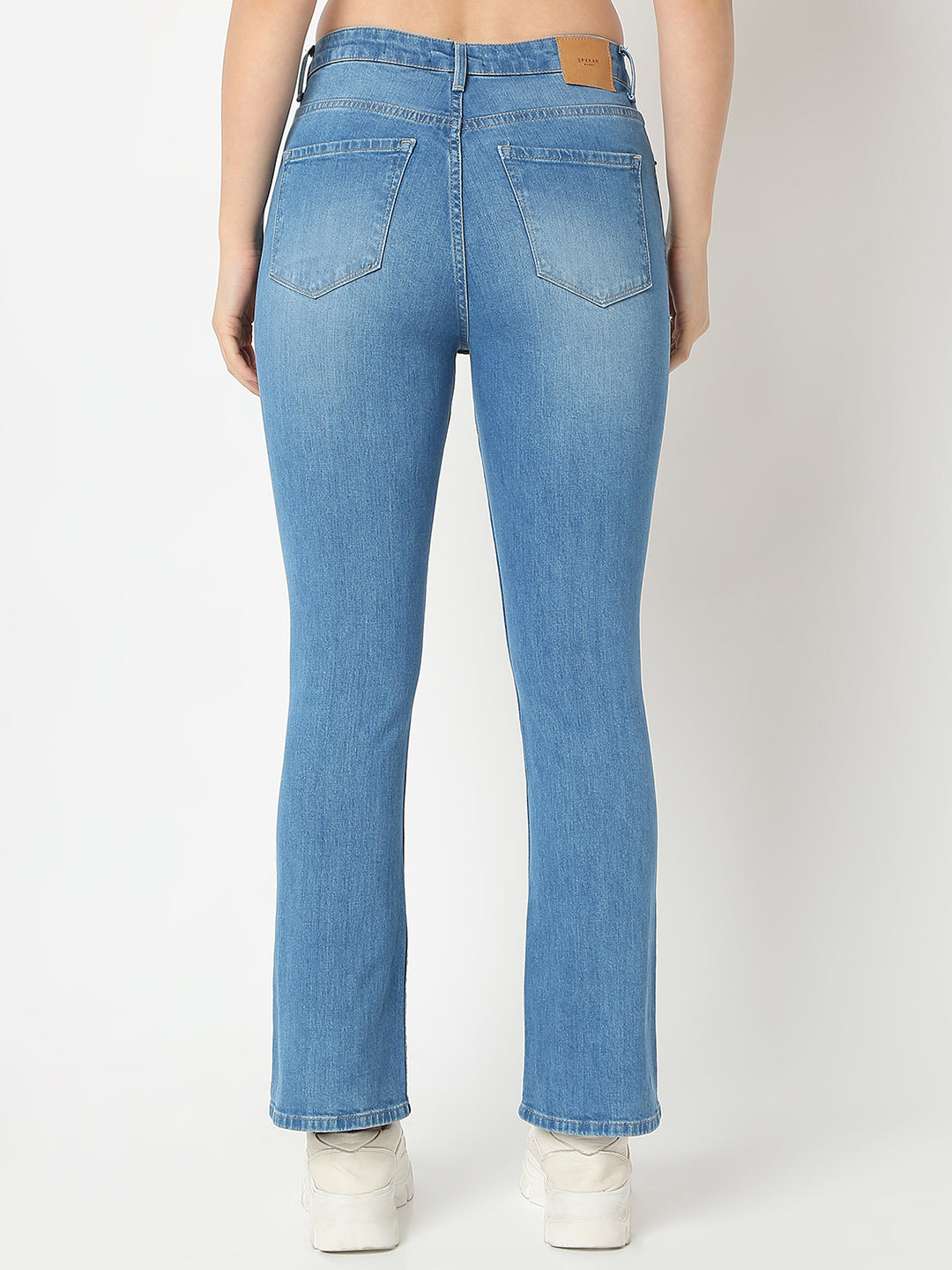 Women Elissa Jeans Boot Cut Fit Light Blue High Rise