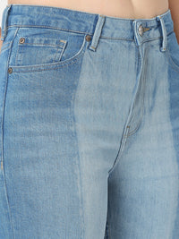 Women Elissa Jeans Boot Cut Fit Light Blue High Rise