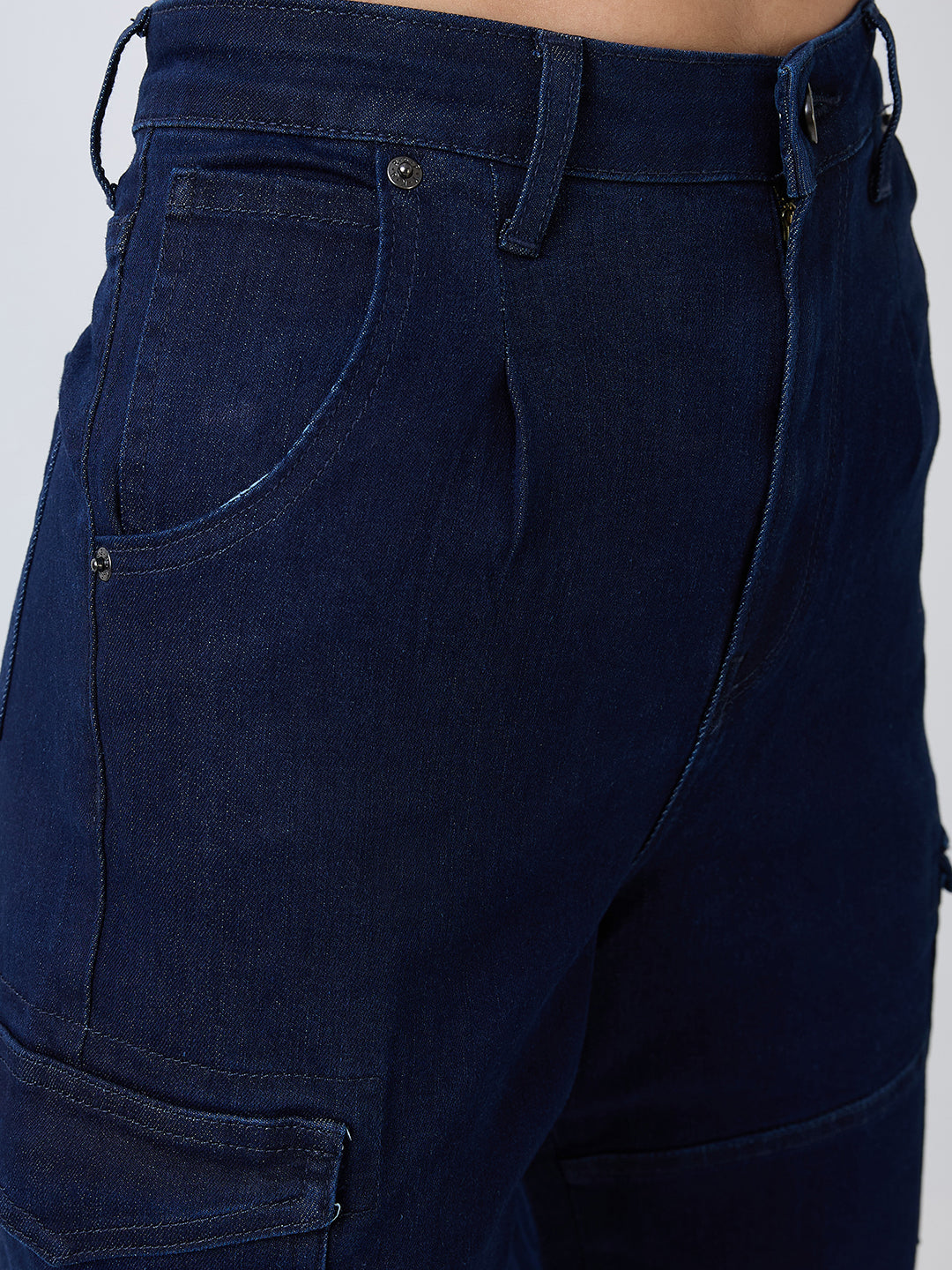 Women Bella Jeans Straight Fit Blue High Rise