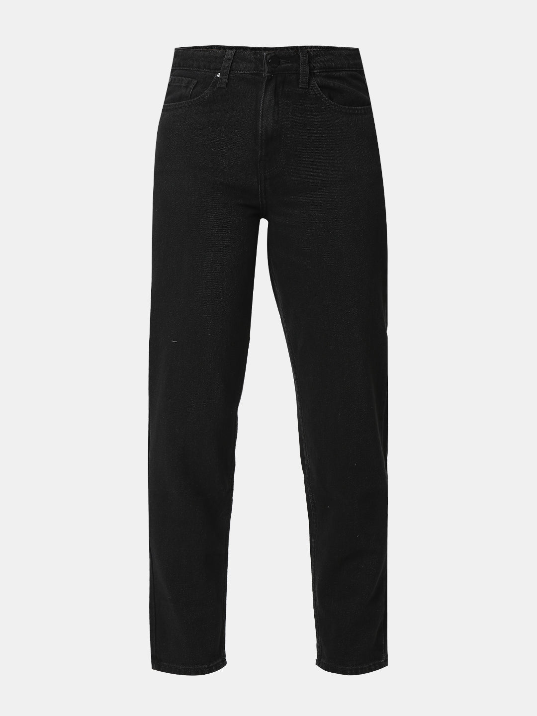 Women Jeans Mom Fit Black High Rise